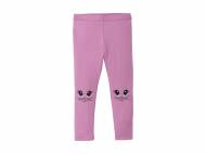 Legginsy dziewczęce z uroczymi nadrukami mysich twarzy na kolanach ...