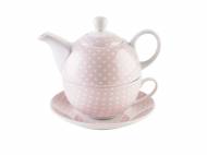 Zestaw z porcelany , cena 24,99 PLN 
- filiżanka i dzbanek ...