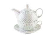 Zestaw z porcelany , cena 24,99 PLN 
- filiżanka i dzbanek ...