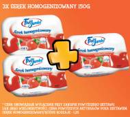 3x Serek homogenizowany , cena 2,50 PLN za 3 x150 g/zestaw 
- ...