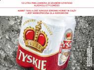 Piwo Tyskie 4-pak  , cena 7,99 PLN za 4x500 ml/1 opak., 1L=4,00 PLN.