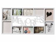 Biała ramka na zdjęcia z środkowym napisem MEMORIES, cena 29,99 PLN