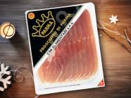 Oryginalna szynka parmeńska , cena 8,59 PLN za 90 g/1 opak., ...