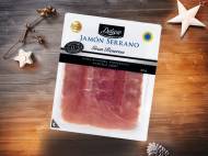 Szynka Jamon Serrano , cena 6,00 PLN za 80 g/1 opak., 100 g=8,74 ...