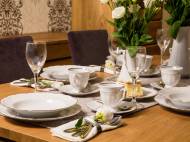 Zestaw obiadowy - 18 części, platynowa linia , cena 159,00 ...