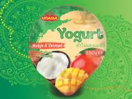 Jogurt azjatycki , cena 1,00 PLN za 150 g/1 opak., 100 g=0,99 PLN.