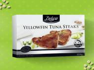 Steki z tuńczyka , cena 14,00 PLN za 250 g/1 opak., 100 g=6,00 PLN.