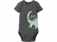 Body z bawełny z krótkim rękawkiem i nadrukiem dinozaura ...