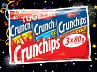 Chipsy Crunchips , cena 5,99 PLN za 3 x 80 g/1 opak., 100 g=2,50 ...