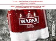 Warka 6-pak , cena 11,00 PLN za 6 x 500 ml, 1 l=4,00 PLN.