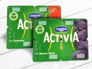 Jogurt Activia , cena 4,49 PLN za 4x120 g, 1kg=9,35 PLN. 
- ...