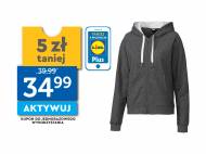 Bluza dresowa Crivit, cena 39,99 PLN 
- rozmiary: S-L
- kaptur ...
