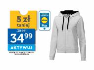 Bluza dresowa Crivit, cena 39,99 PLN 
- rozmiary: S-L
- kaptur ...