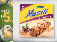 Crownfield Baton Musli, 8x25g , cena 5,00 PLN za 200 g/1 opak., ...