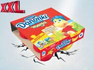 Danone Danonki mega , cena 4,00 PLN za 4 x 90 g/1 opak., 1 kg=11,11 ...