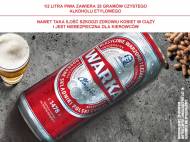 Warka , cena 1,00 PLN za 500 ml/1 pusz., 1 l =3,98 PLN.