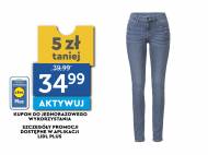 Jeansy Esmara, cena 39,99 PLN 
skinny 
- wąski krój, ...