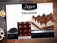 Deser Tiramisu , cena 9,00 PLN za 500 g/1 opak., 1 kg=19,98 PLN.