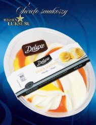 Lody o smaku mango Deluxe, cena 12,99 PLN za 900 ml 
-  ,