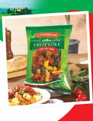 Makaron trottole tricolore , cena 3,99 PLN za 500 g 
- Z pszenicy ...