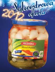 Pikle , cena 5,99 PLN za 530 g 
- mieszanka warzyw w zalewie ...