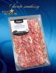 Salami z koprem włoskim Deluxe, cena 8,99 PLN za 120 g 
- w&nbsp;plastrach, ...
