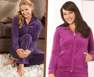 Welurowy dres damski Esmara, cena 66,00 PLN za 1 opak. 
- wisiorek ...