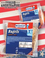 Bagels pieczywo pszenne , cena 4,99 PLN za 270 g/ 1 opak. 
- ...