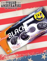 Ciastka Black5 , cena 5,79 PLN za 225 g/ 1 opak. 
- Ciemne ...