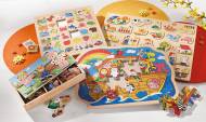 Drewniana zabawka edukacyjna , cena 24,99 PLN za 1 opak. 
- ...
