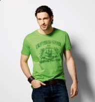 T-shirt męski Livergy, cena 19,99 PLN za 1 szt. 
- prosty ...