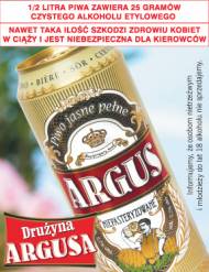 Piwo Argus , cena 1,99 PLN za 500 ml 
-  Jasne, niepasteryzowane