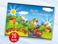 Blok rysunkowy A4 , cena 0,99 PLN za 1 szt. 
- 20 kartek 
- ...