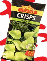 Chipsy , cena 4,49 PLN za 200 g/1 opak. 
- Wasabi - chipsy ...