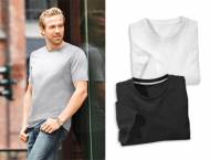 T-shirt 2 szt. Livergy, cena 24,99 PLN za 2 szt. 
- czarny, ...