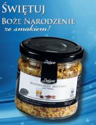 Musztarda , cena 4,99 PLN za 185 g 
-  z całymi ziarnami gorczycy