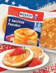 Pancakes , cena 4,49 PLN za 300 g/1 opak. 
- grube placki naleśnikowe ...