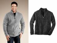 Sweter ocieplany Livergy, cena 79,90 PLN za 1 szt. 
- z grubo ...