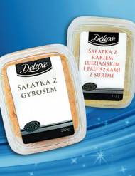 Luksusowe sałatki , cena 4,49 PLN za 200 g/1 opak. 
- 200 ...