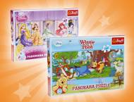 Puzzle panoramiczne , cena 14,99 PLN za 1 opak. 
- 160 elementów, ...