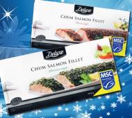 Wykwintny filet z łososia , cena 27,99 PLN za 700 g/1 opak. ...