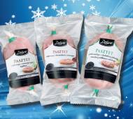 Pasztety , cena 3,99 PLN za 150 g/1 opak. 
- delikatne pasztety ...