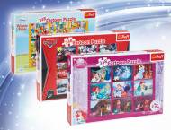 Cartoon Puzzle Trefl , cena 24,99 PLN za 1 opak. 
- 9 obrazków, ...