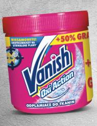 Vanish Oxi Action , cena 16,49 PLN za 500 g+250 g/ 1opak.
- ...