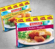 Nuggetsy z kurczaka , cena 11,99 PLN za 600/650 g/1 opak. 
- ...