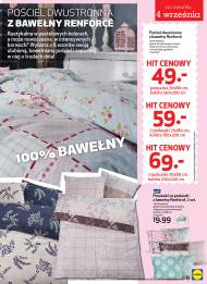 Dwustronna pościel z miękkiej bawełny dostępna w Lidlu od 49 zł.