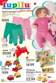 Spodnie niemowlęce w paski lub jednokolorowe ze ściągaczem ...
