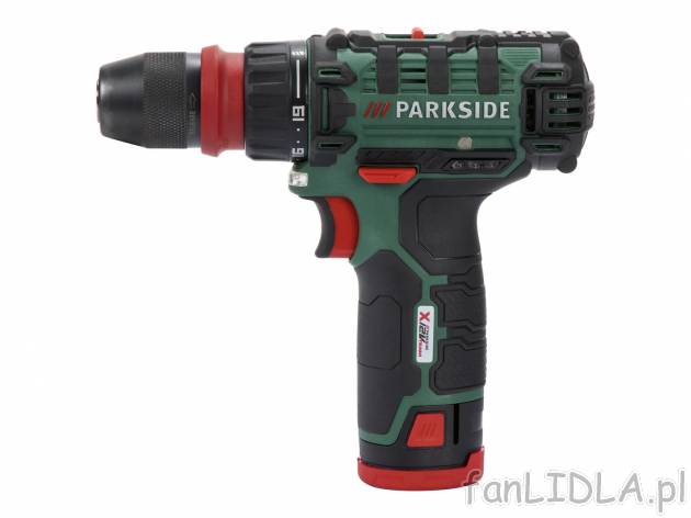 Akumulatorowa wiertarkowkrętarka 12 V Parkside Parkside, X12VTeam, cena 149,00 ...