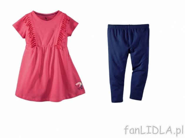 Zestaw sukienka + legginsy Lupilu, cena 22,99 PLN za 1 opak. 
- &nbsp;rozmiary: ...