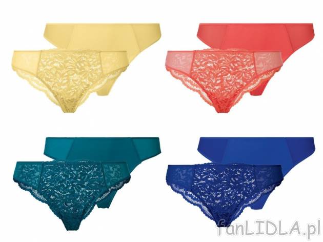 ESMARA® Lingerie Brazyliany damskie, 2 pary Esmara     lingerie, cena 24,99 PLN